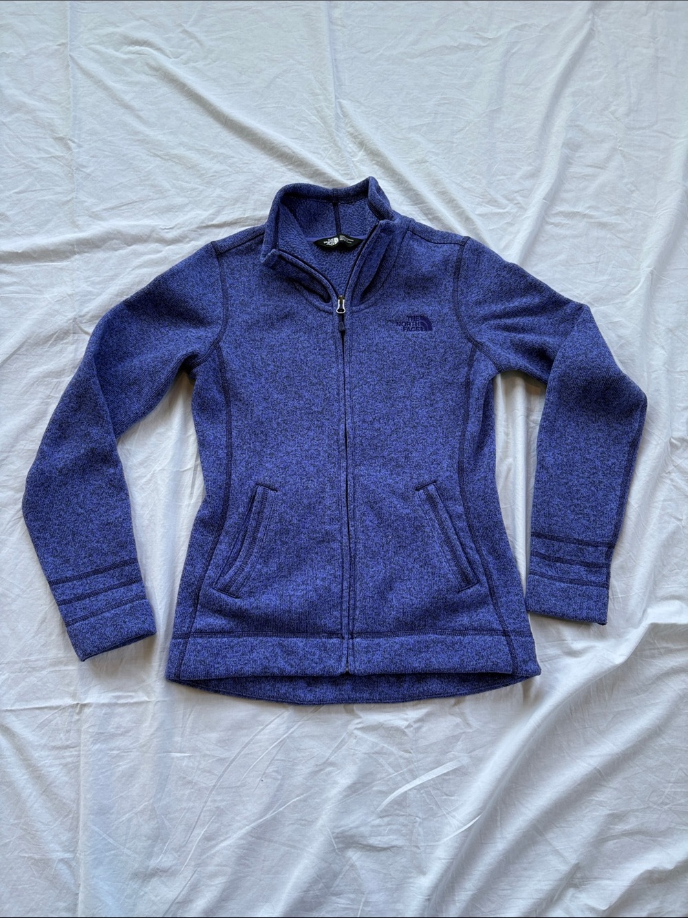 North Face Crescent Sunset Women's XS Deep Purple Full-Zip Fleece Jacket